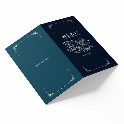 4 Page Folded Menu